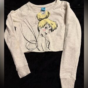 Disney Cream Tinker Bell Graphic Sweatshirt
